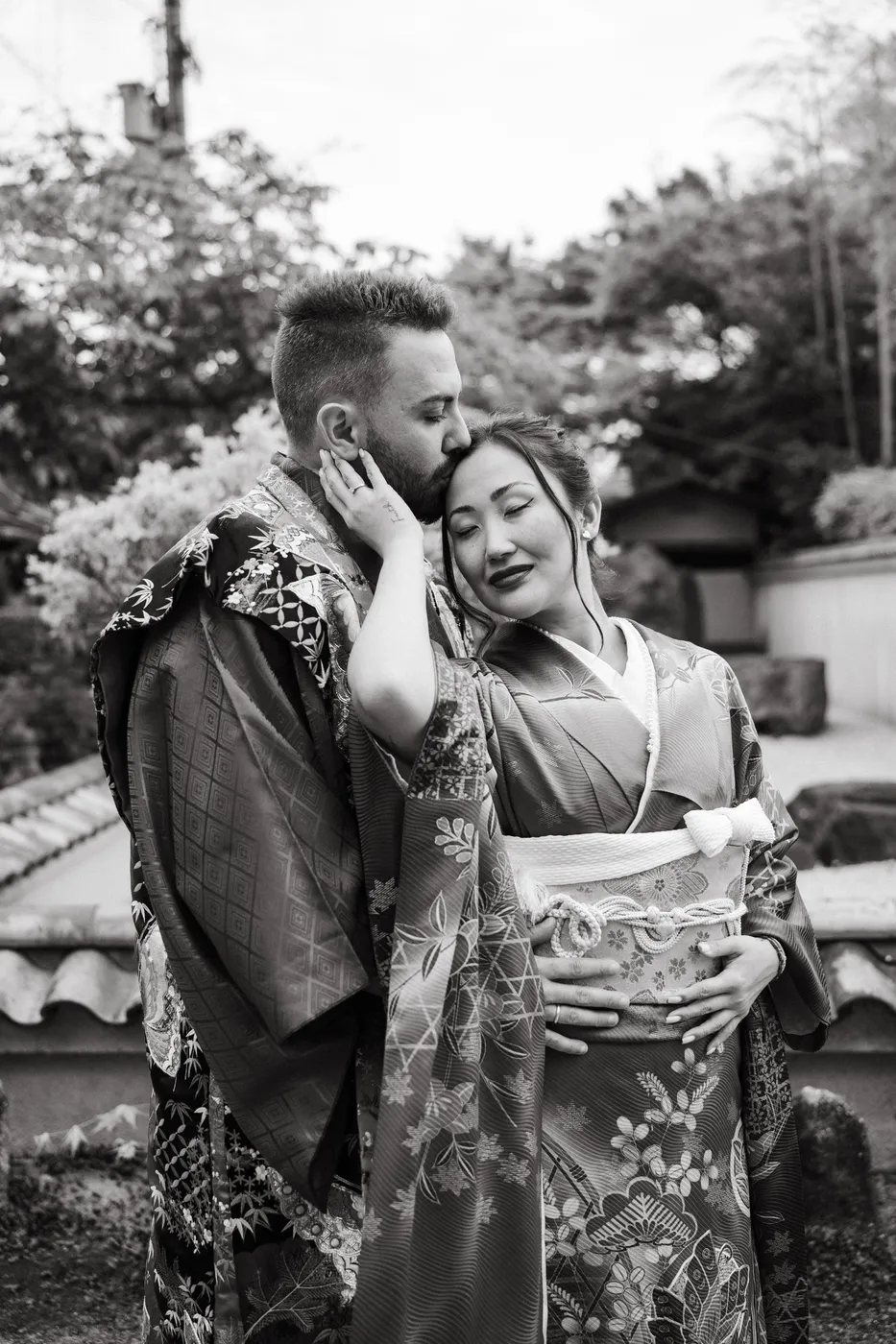 Felipe e Jeniffer juntos em Kyoto
